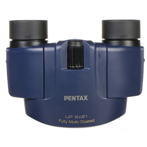 Pentax 8x21 U-Series UP Binoculares Azul Lentes Asféricas Foco Central