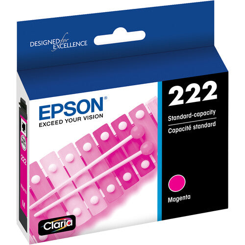 Cartucho de Tinta Magenta Epson Claria T222 Capacidad Estándar para Impresoras XP-5200 WF-2960