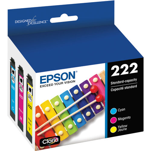 Epson Claria T222 Cartuchos de Tinta CMY Capacidad Estándar para XP-5200 y WF-2960