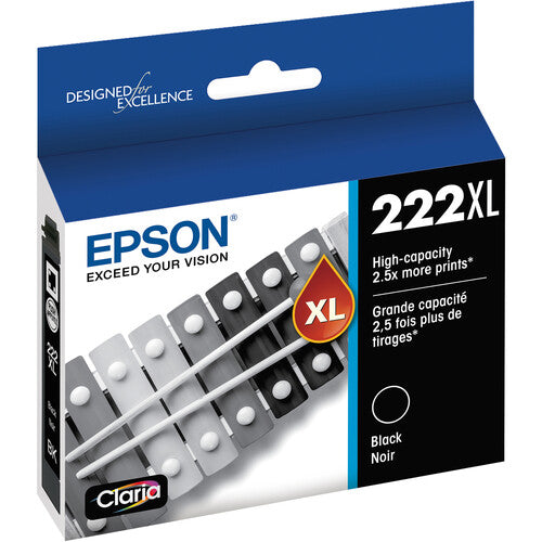 Cartucho de Tinta Negra Epson Claria T222XL Alta Capacidad para Impresoras XP-5200 y WF-2960