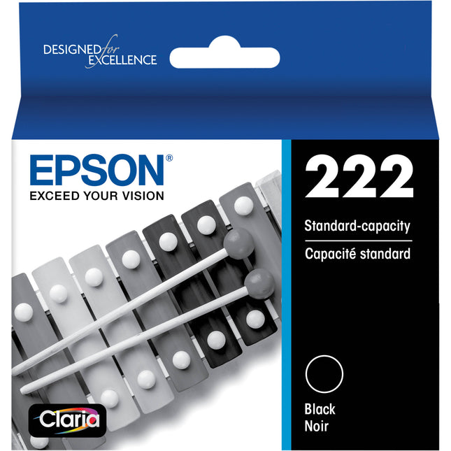 Cartucho de Tinta Negra Epson Claria T222 Capacidad Estándar para XP-5200 WF-2960