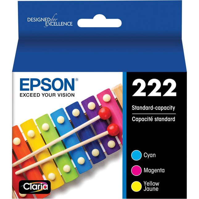 Epson Claria T222 Cartuchos de Tinta CMY Capacidad Estándar para XP-5200 y WF-2960