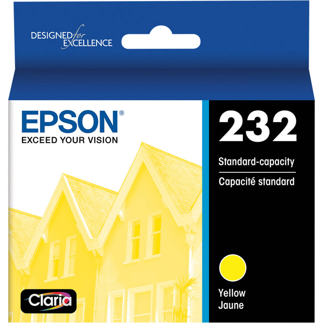 Cartucho de tinta amarillo Epson Claria T232 capacidad estándar para impresoras Epson Expression Home y WorkForce