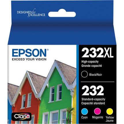 Epson Claria T232 CMYK Tinta Pack para XP-4200 WF-2950 Alta Capacidad Negro