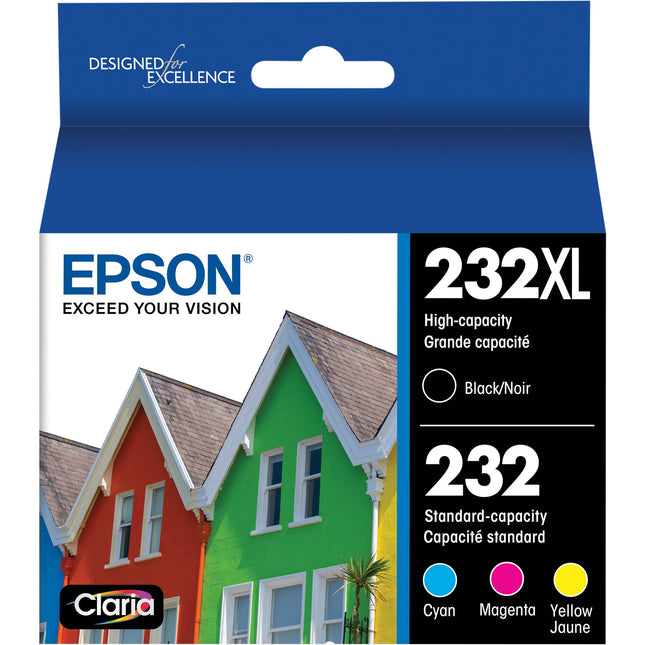 Epson Claria T232 CMYK Tinta Pack para XP-4200 WF-2950 Alta Capacidad Negro