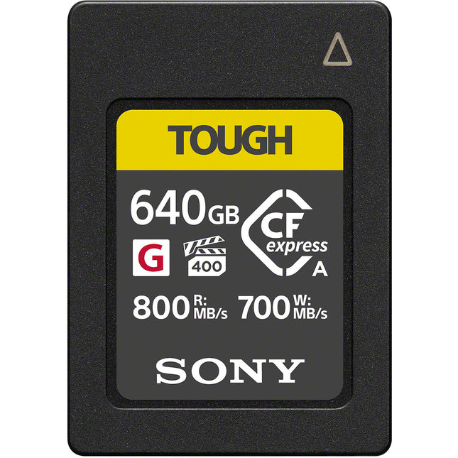 Sony 640GB CFexpress Tipo A Tarjeta de Memoria TOUGH 800 MB/s Lectura 700 MB/s Escritura