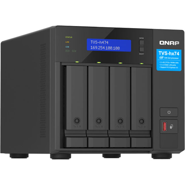 QNAP TVS-h474 NAS 4 Bahías 8GB RAM 3.7 GHz Intel Pentium Gold