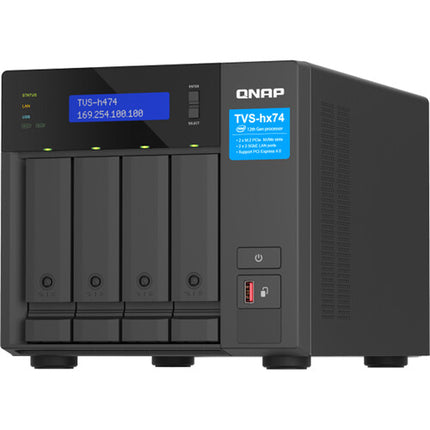 QNAP TVS-h474 NAS 4 Bahías 8GB RAM 3.7 GHz Intel Pentium Gold