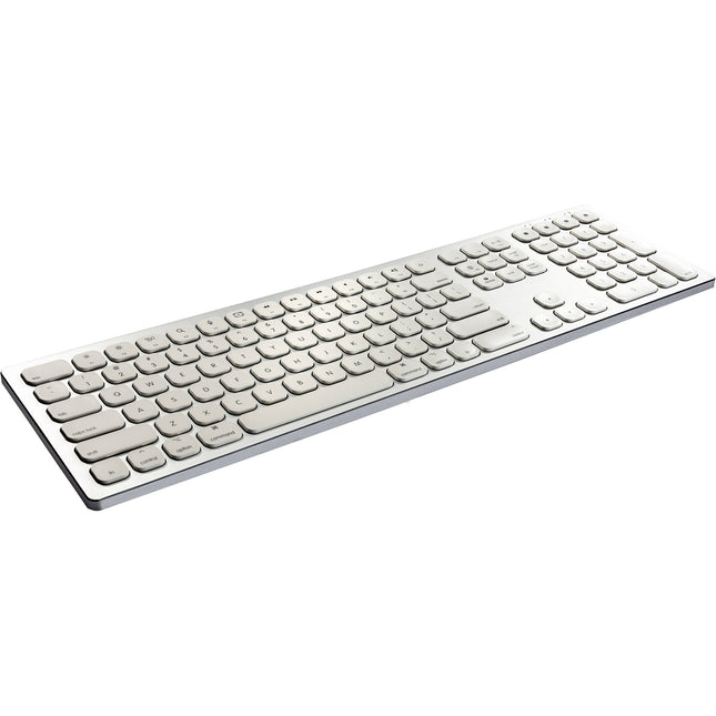 Xcellon Teclado Bluetooth para Mac Plateado Bluetooth 5.2 Conexión por Cable USB-C
