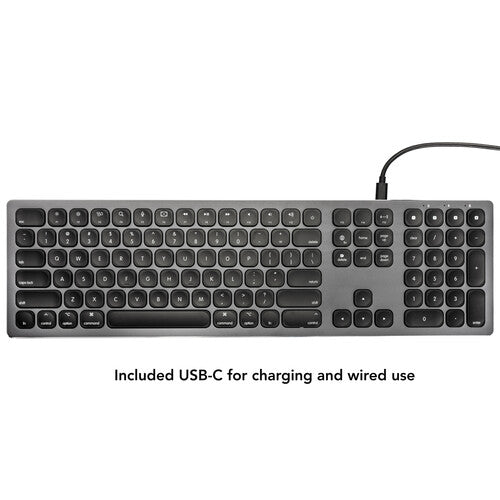 Xcellon Teclado Bluetooth inalámbrico para Mac gris espacial con teclado numérico y Bluetooth 5.2