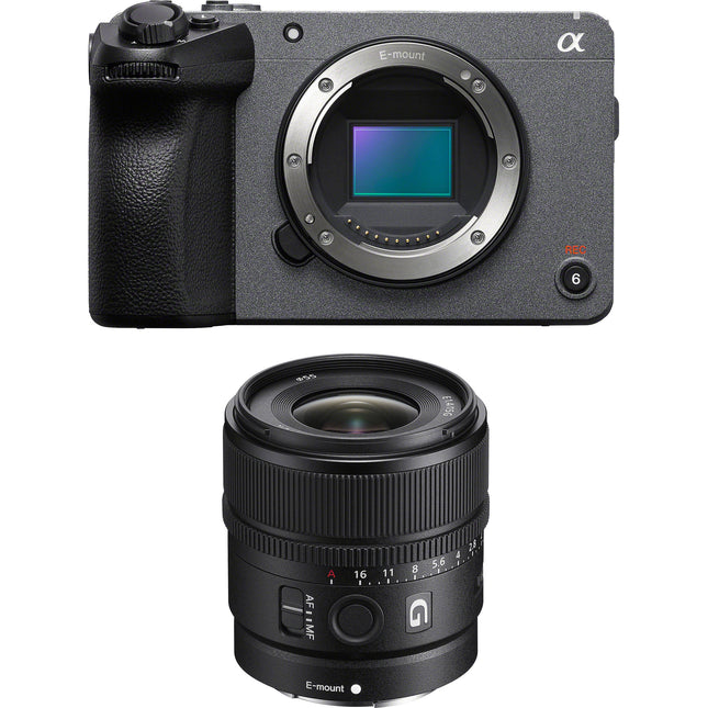 Sony FX30 Cámara de Cine Digital con Lente 15mm f1.4 Sensor 26.1MP UHD 4K 120p