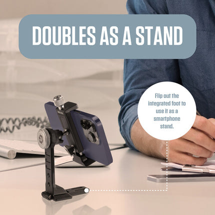 Robus SPCS-001 Adaptador y Soporte para Trípode Smartphone hasta 4 Pulgadas y 2 kg