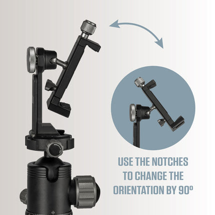 Robus SPCS-001 Adaptador y Soporte para Trípode Smartphone hasta 4 Pulgadas y 2 kg