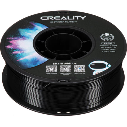 Creality 1.75mm CR-ABS Filamento Negro 1.0kg Material ABS