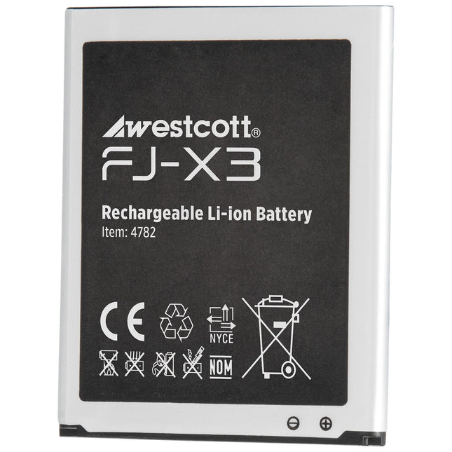Westcott Batería Recargable para Disparadores Flash FJ-X3m FJ-X3s 1500mAh DC 3.8V