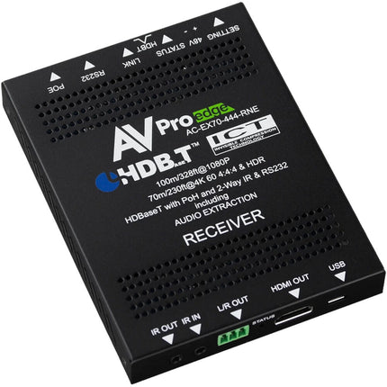 AVPro Edge 4K 4:4:4 HDMI 2.0 receptor HDBaseT con fuente 230'