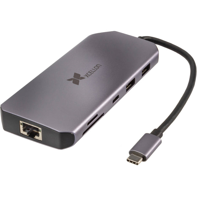 Xcellon Pro Hub 10 10 en 1 USB-C 3.2 Gen 2 con HDMI 4K y Ethernet