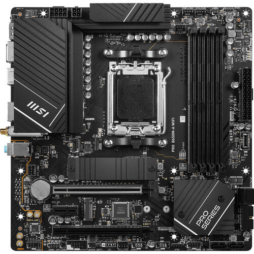 MSI PRO B650M-A WIFI Placa Base Micro-ATX AM5 DDR5 Wi-Fi 6E 2.5 GbE