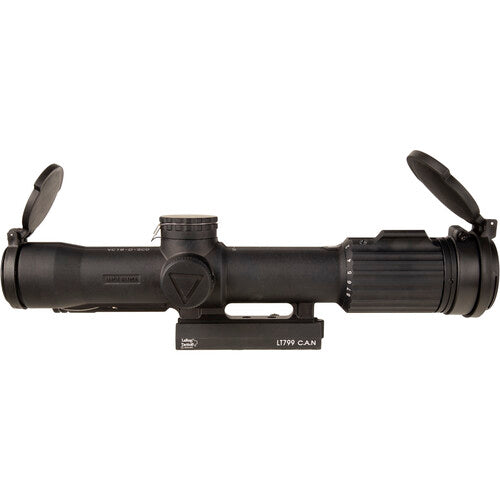 Trijicon 1-8x28 VCOG LED Visor para rifle Retícula MRAD con montaje Larue Tactical