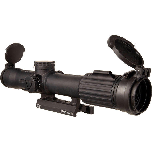 Trijicon 1-8x28 VCOG LED Visor para rifle Retícula MRAD con montaje Larue Tactical