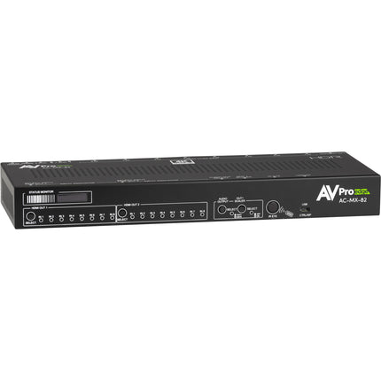 AVPro Edge AC-MX-82 Matriz HDMI 8x2 4K HDR 18Gbps Control IR Rackmount