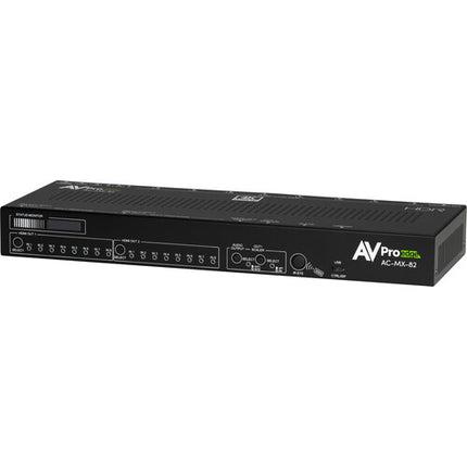 AVPro Edge AC-MX-82 Matriz HDMI 8x2 4K HDR 18Gbps Control IR Rackmount