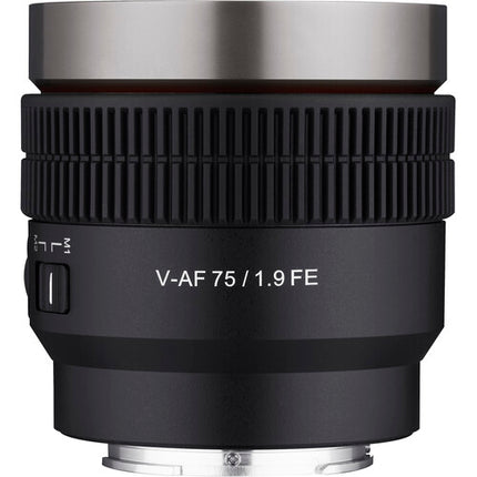 Rokinon Cine AF 75mm T1.9 FE Lente de Cine Autofocus 8K 58mm Filtro