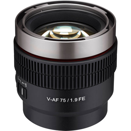 Samyang Cine V-AF 75mm T1.9 Objetivo de Cine Sony E montura 32.9° AOV Compacto