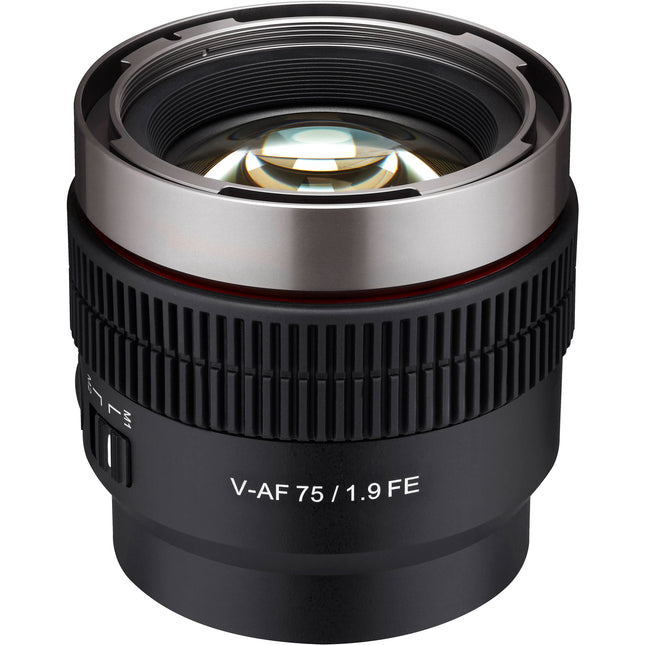 Samyang Cine V-AF 75mm T1.9 Objetivo de Cine Sony E montura 32.9° AOV Compacto
