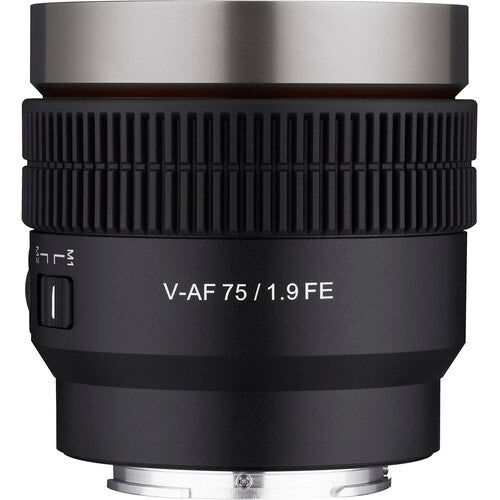 Samyang Cine V-AF 75mm T1.9 Objetivo de Cine Sony E montura 32.9° AOV Compacto