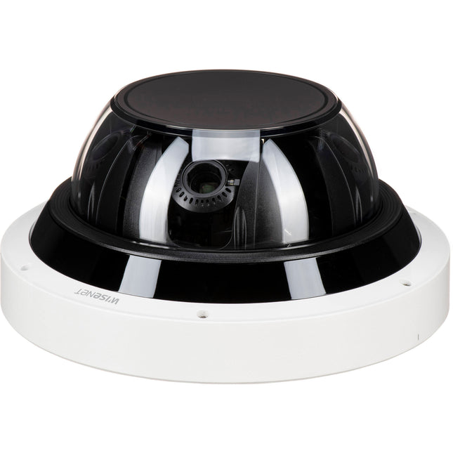 Hanwha Vision WiseNet PNM-9085RQZ1 Cámara Domo de Red 20MP Exterior 4 Sensores Varifocal IR PoE Injector