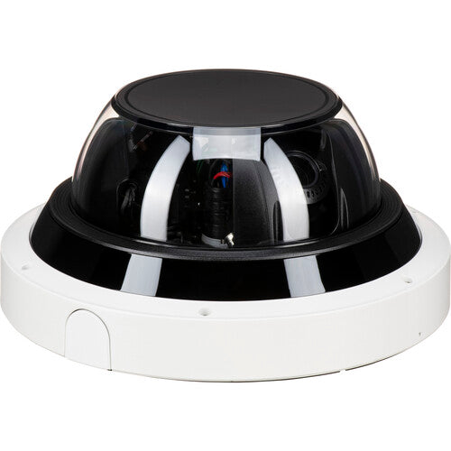 Hanwha Vision WiseNet PNM-9085RQZ1 Cámara Domo de Red 20MP Exterior 4 Sensores Varifocal IR PoE Injector