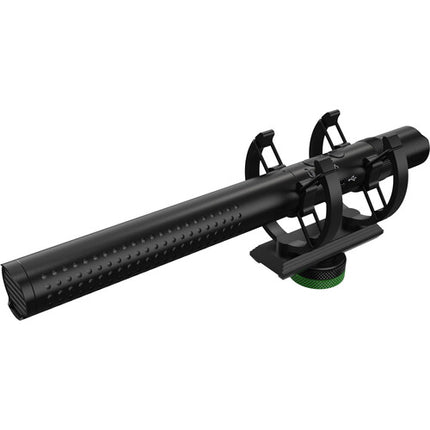 Mackie EM-98MS Micrófono Condensador Shotgun Supercardioide con Filtro Paso Alto y Salida para Auriculares