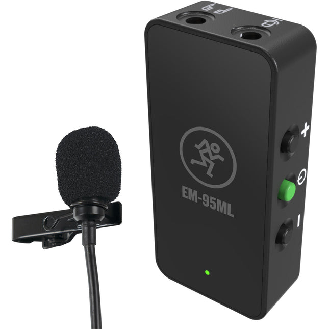 Mackie EM-95ML Micrófono Lavalier con Amplificador Integrado y Batería Recargable