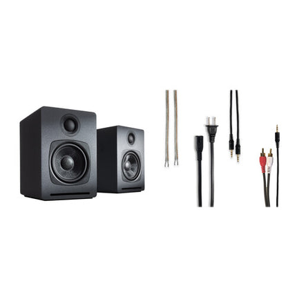Audioengine A1 Sistema de Altavoces Bluetooth con Soportes DS1M para Escritorio 2.75" Woofer 15° Inclinación Vertical
