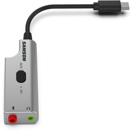 Micrófono diadema Samson DEU1 con adaptador USB y cable USB-C integrado