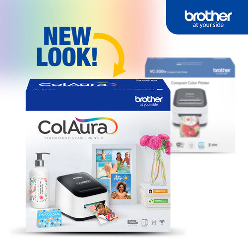 Brother VC-500W ColAura Impresora de Fotos y Etiquetas con WiFi y 313 dpi
