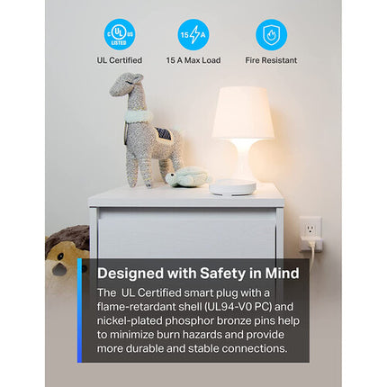 TP-Link Tapo P105 Mini Enchufe Inteligente Wi-Fi 4-Pack Control Remoto Programable