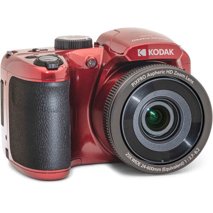 Kodak PIXPRO AZ255 Cámara Digital 16MP Zoom 25x Monitor 3.0" Roja