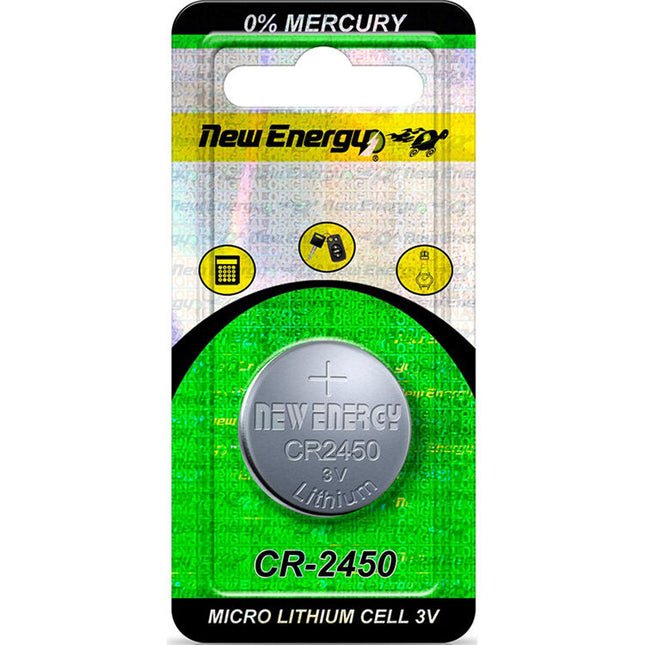 New Energy CR-2450 Batería de Litio para Relojes y Dispositivos Compactos