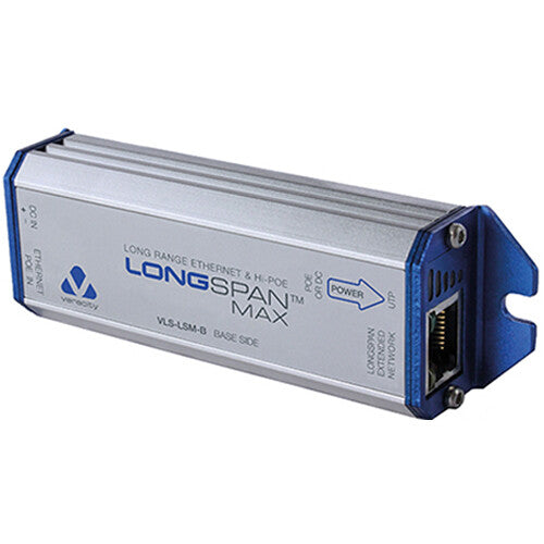 Veracity LONGSPAN Max Extensor PoE para Redes Ethernet 2690 pies 200 Mb/s