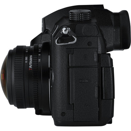 7Artisans 4mm f2.8 Lente Ojo de Pez Circular para Micro Cuatro Tercios 225° Ángulo Visión