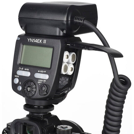 Yongnuo YN-14EX II TTL Kit de Flash Macro para Sony con Adaptadores 52 58 67 72mm y Filtros CT