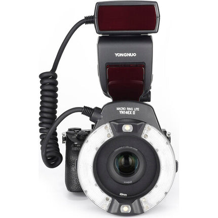 Yongnuo YN-14EX II TTL Kit de Flash Macro para Sony con Adaptadores 52 58 67 72mm y Filtros CT