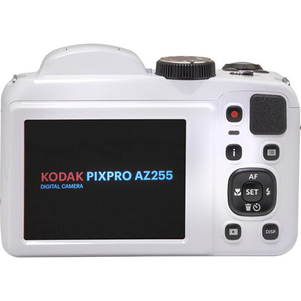 Kodak PIXPRO AZ255 Cámara Digital 16MP Zoom Óptico 25x Pantalla 3" Blanca