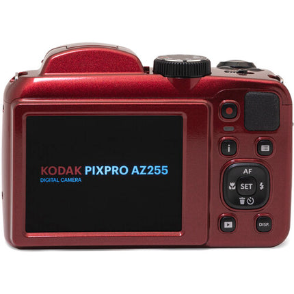 Kodak PIXPRO AZ255 Cámara Digital 16MP Zoom 25x Monitor 3.0" Roja