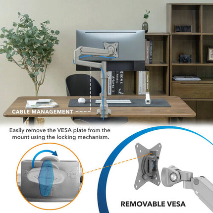 Mount-It Soporte de Escritorio para Monitor de 19 a 32 Pulgadas y 19.8 lb Ajustable