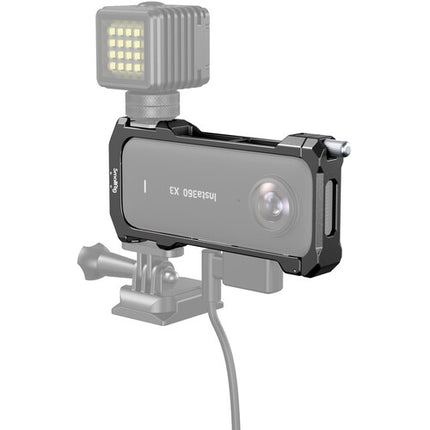SmallRig Frame para Insta360 X3 con Capuchón de Lente de Silicona y Montura Doble