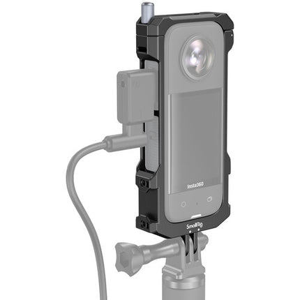 SmallRig Frame para Insta360 X3 con Capuchón de Lente de Silicona y Montura Doble