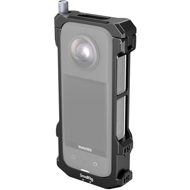 SmallRig Frame para Insta360 X3 con Capuchón de Lente de Silicona y Montura Doble